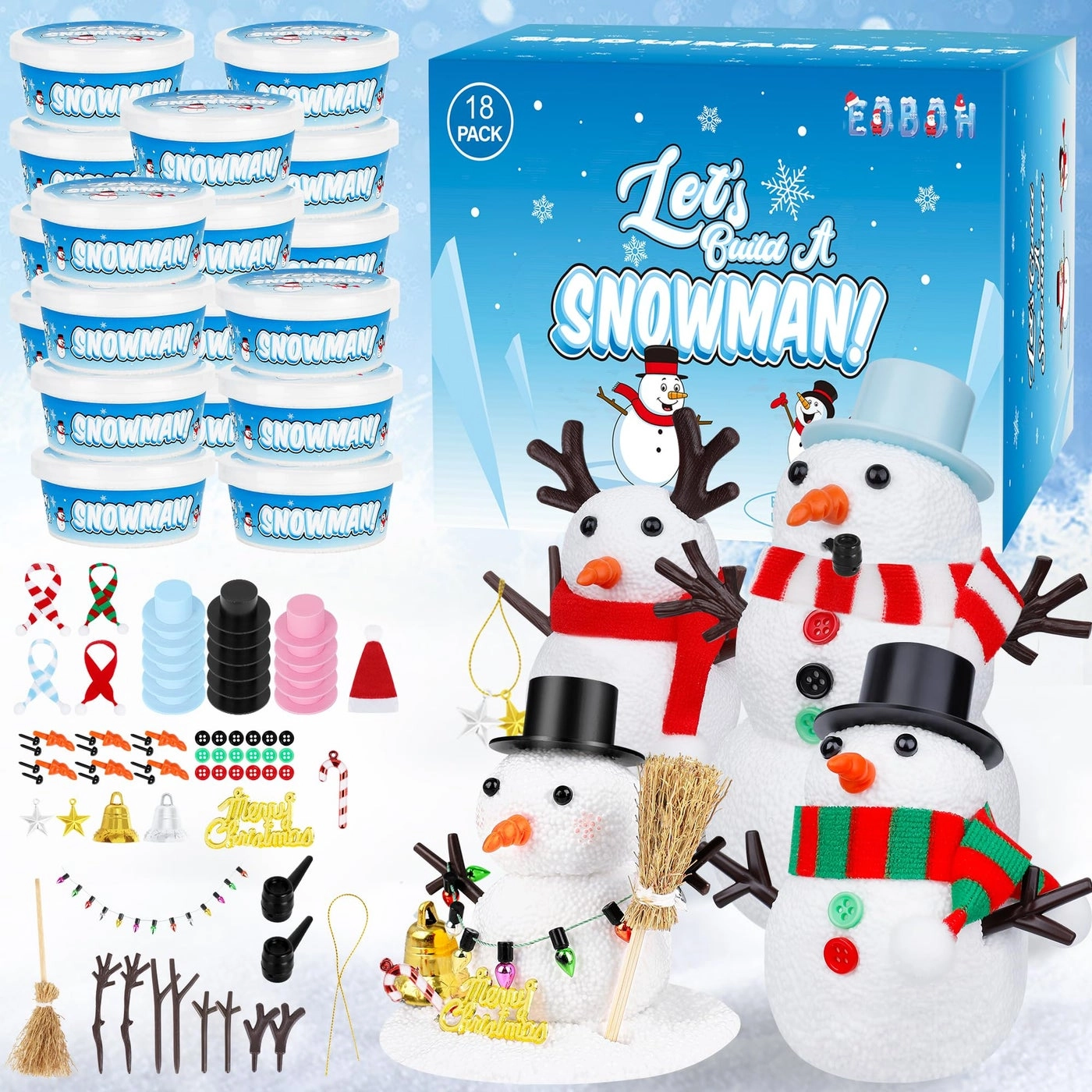 Build a Snowman Kit - 18 Pack