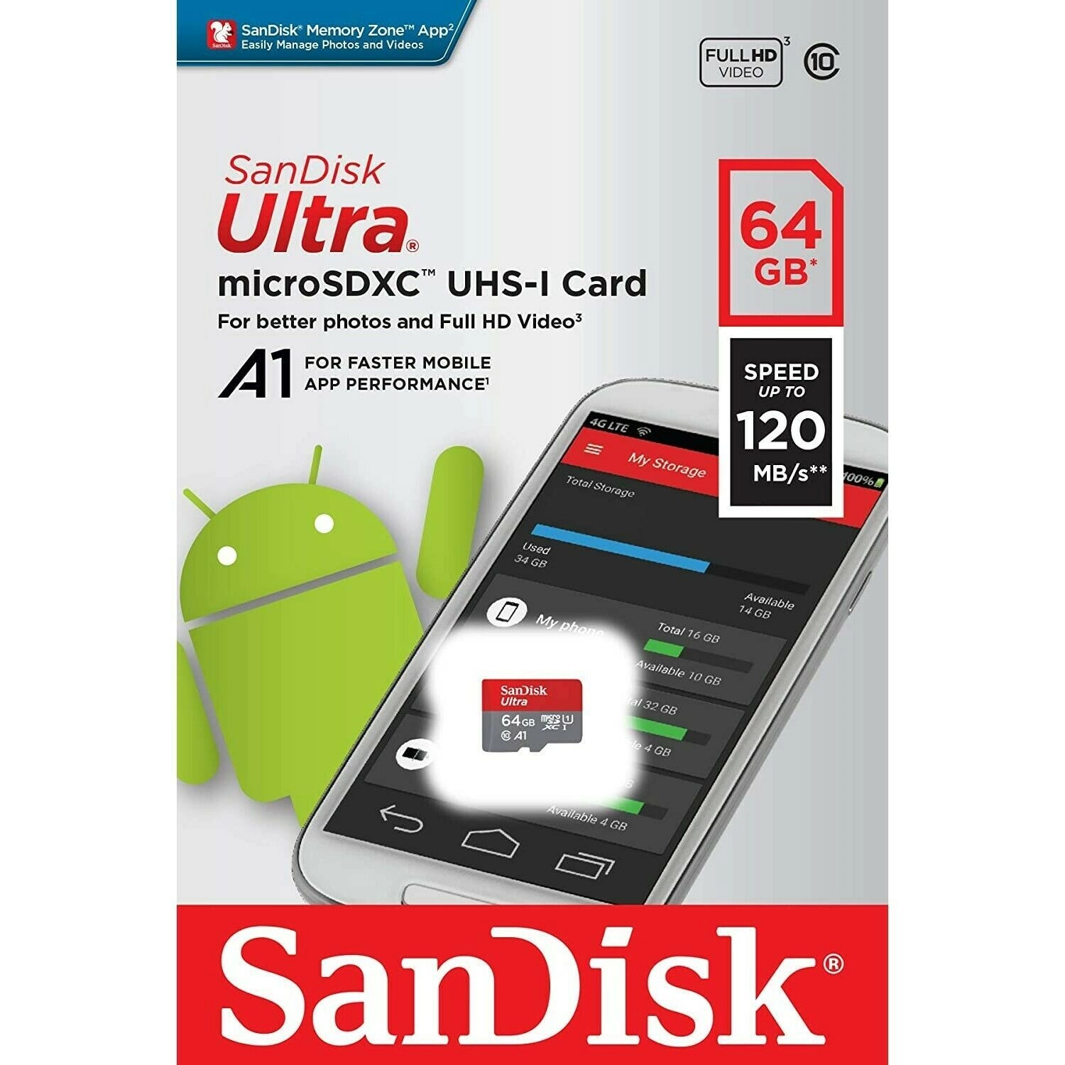 SanDisk Ultra MicroSDXC U1 64GB