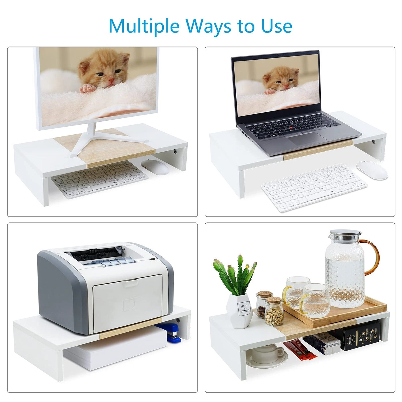 Adjustable Monitor Stand Riser Pack
