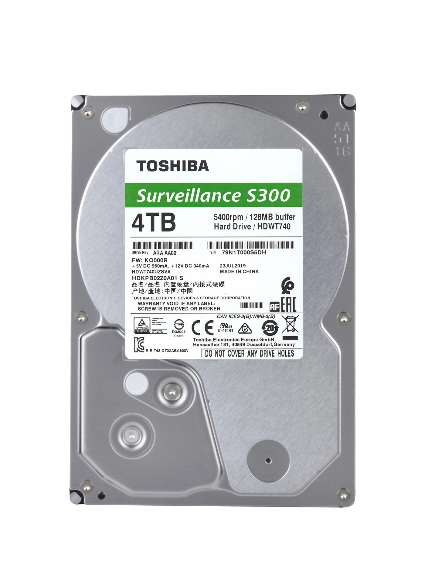 S300 - 4 TB 3.5-Inch SATA