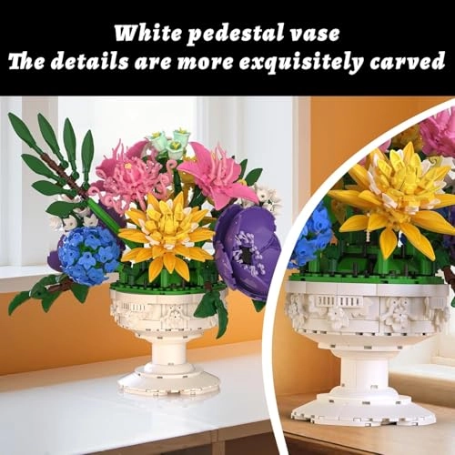 Flowers Bouquet Building Set - 1081 PCS