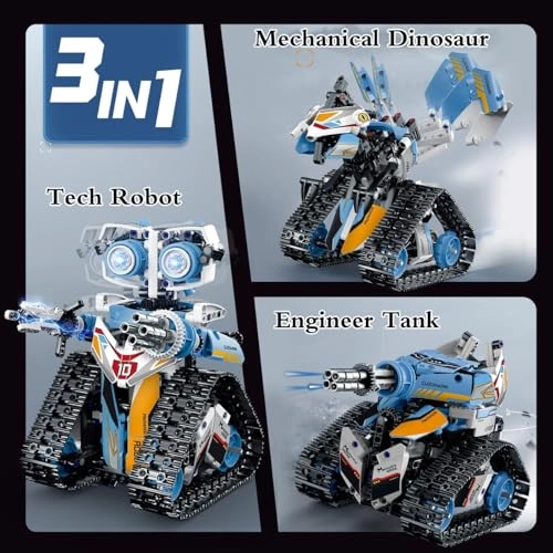 3-IN-1 Robot Building Blocks Kit - 695 pcs
