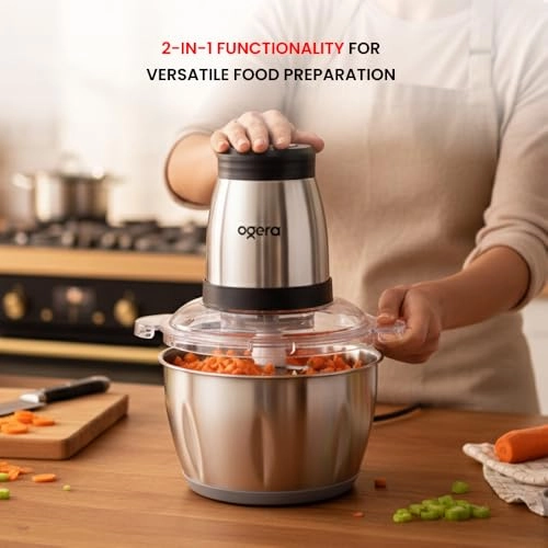 2-in-1 Electric Food Chopper - 2L