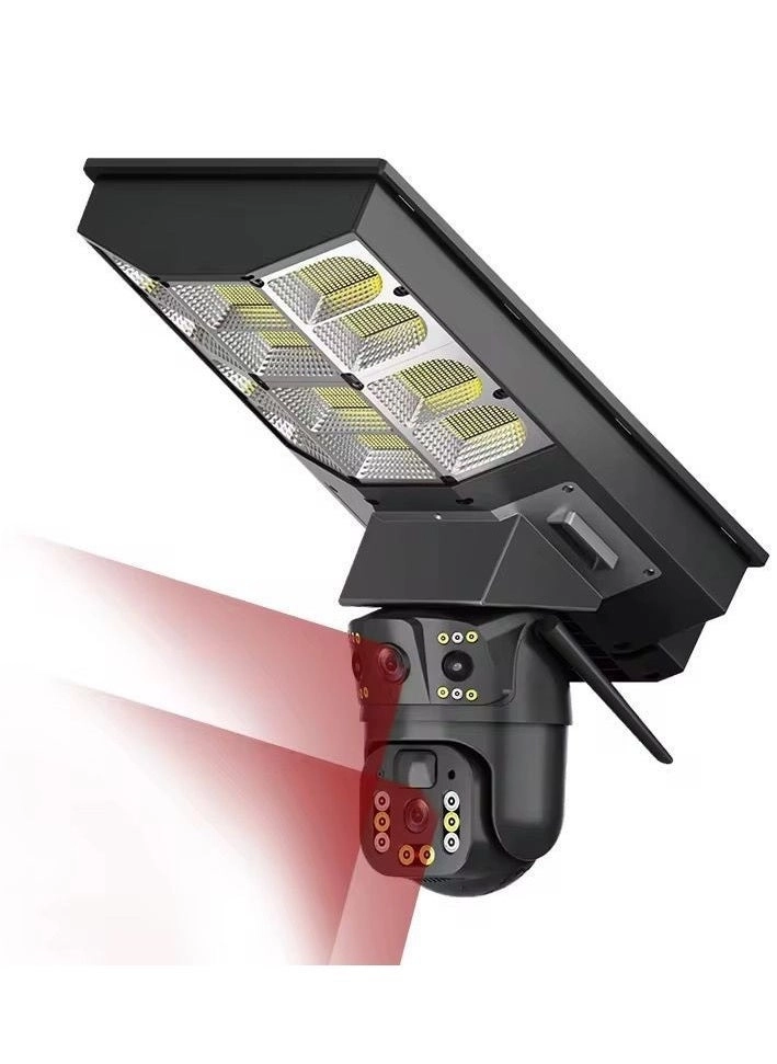 Solar Streetlight Dual Lens Security Camera 8MP
