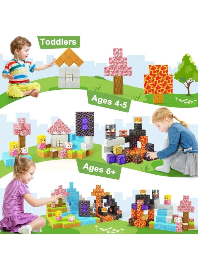 Forest Magnetic Building Blocks - 100 pcs