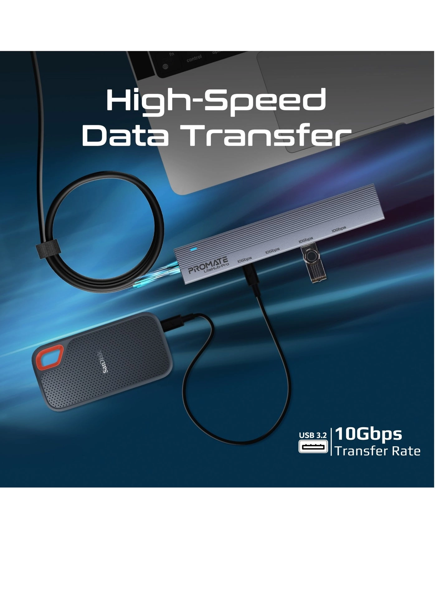 LiteHub-Pro - 4-in-1 10Gbps 15W