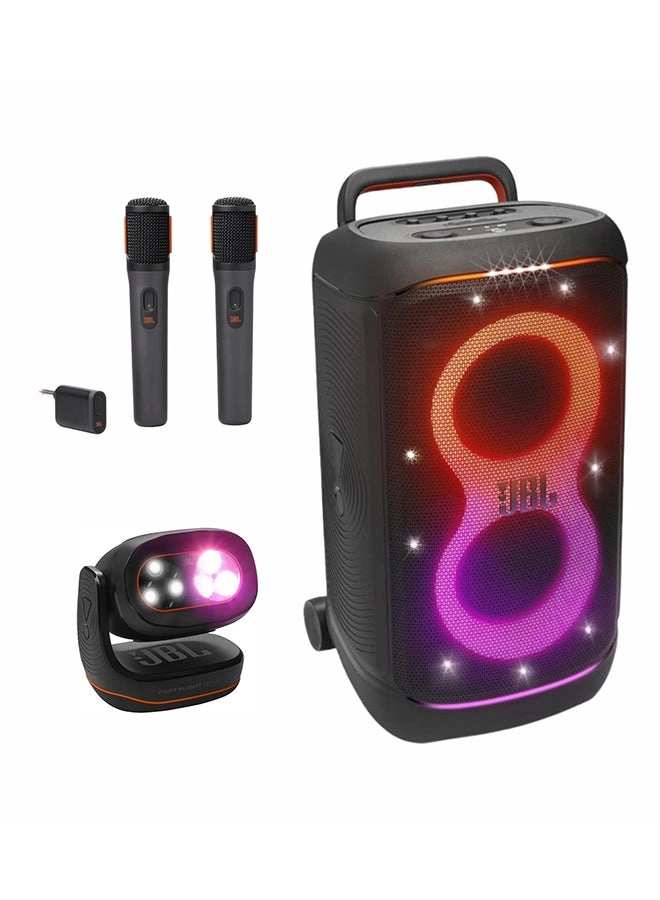 JBL PartyBox 520 - Bass Boost + Wireless Microphone + Party Light Beam - Light Show