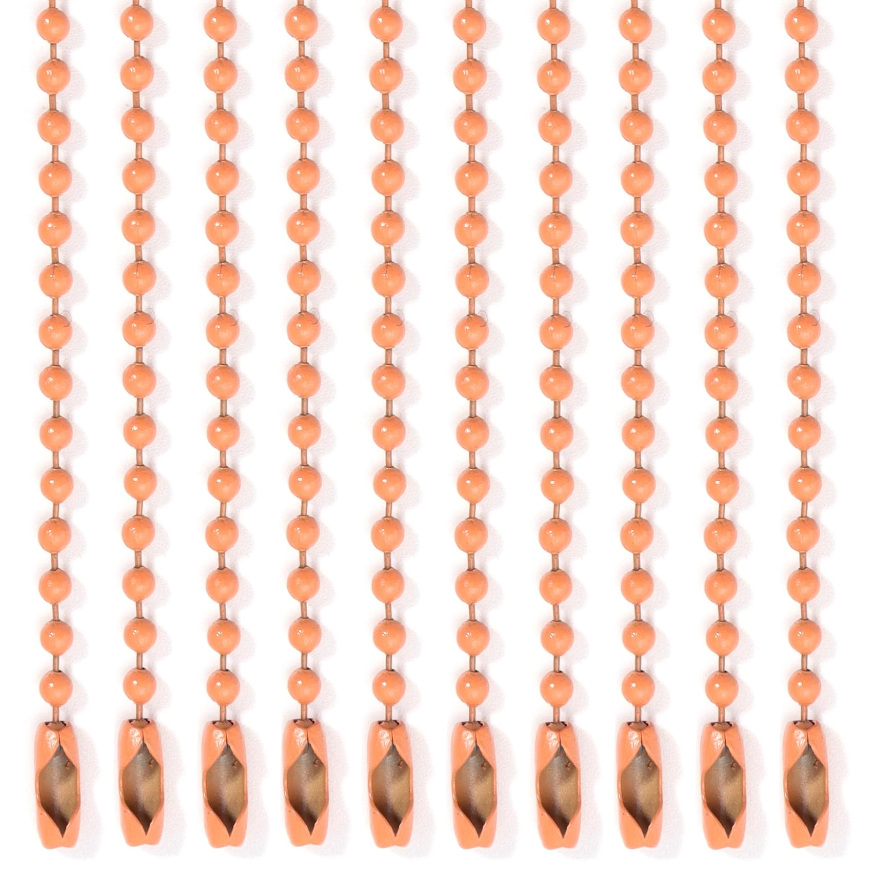 Ball Beads Chains - 10Pcs 4 Inch Red