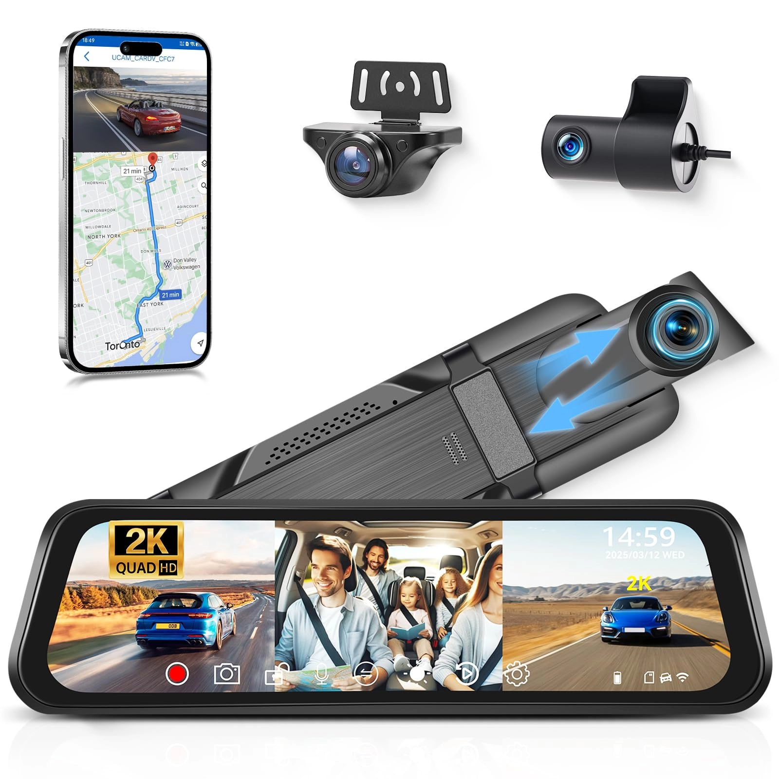 VECHTEL Dashcam - 2K