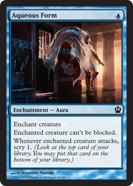Magic: the Gathering Aqueous Form - Blue Enchantment Aura