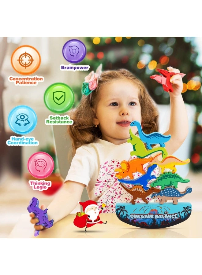 Dinosaur Stacking - Wood multicolour