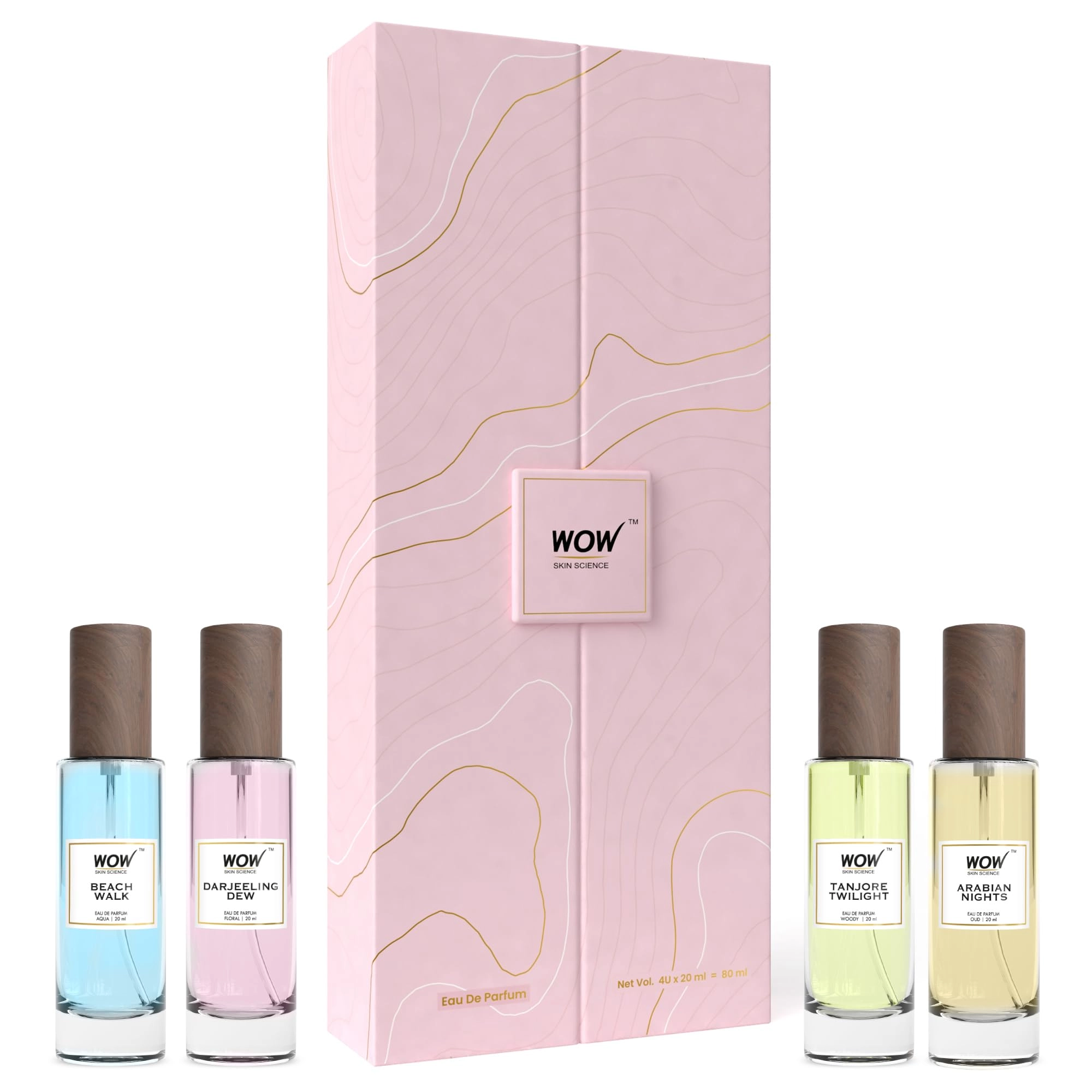 KARONA AEROSOL LLP Oceanic Waves + Golden Sands + Gulmarg Mist + Doon Deodar - Eau De Parfum Pack of 4