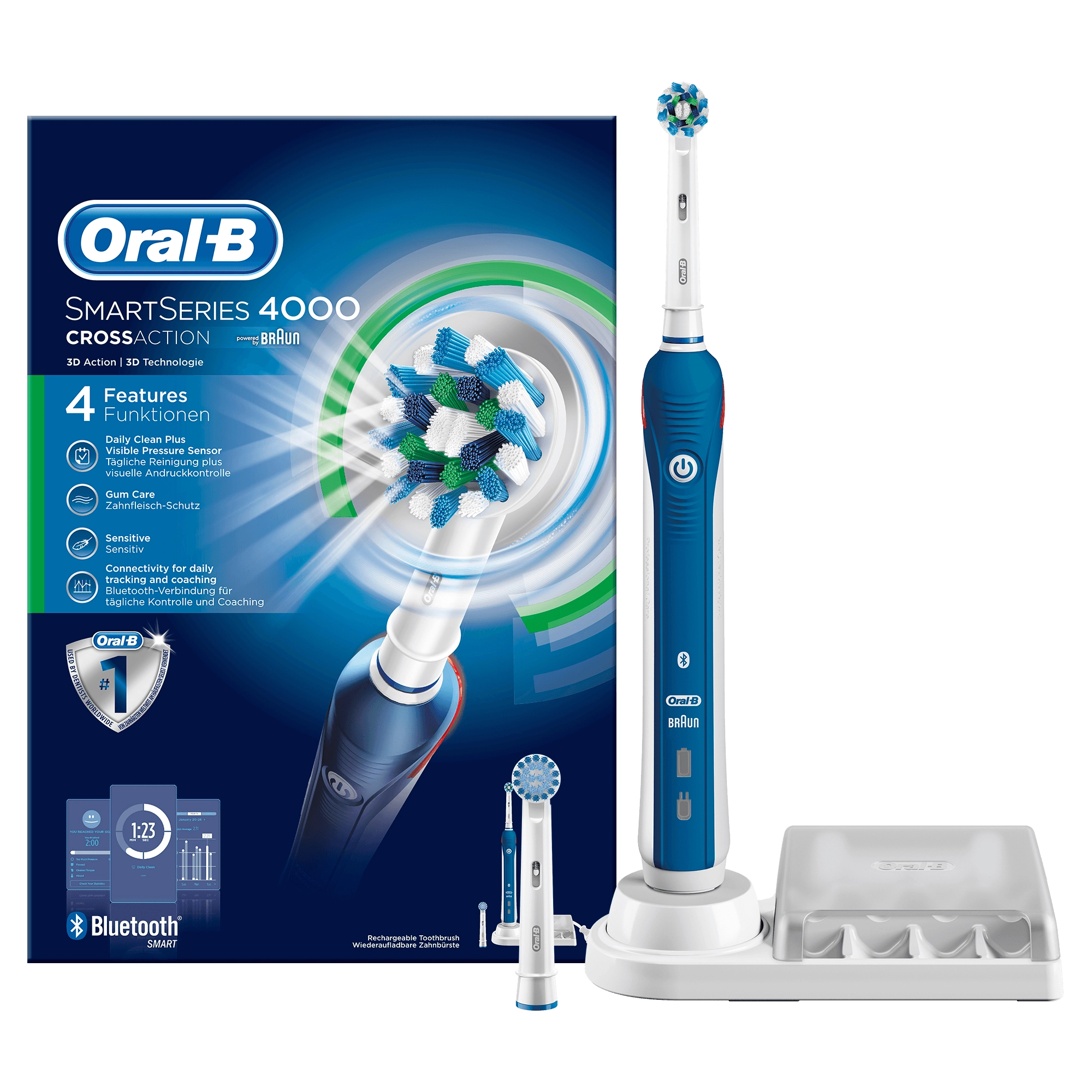 Electric toothbrush - Adult Battery Powered Multi-Colour
