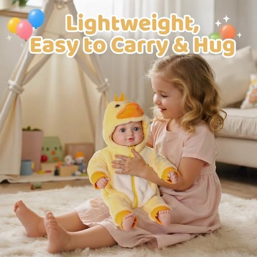 Realistic Baby Doll - 15-inch Vinyl Cotton Gift Set Ages 3+