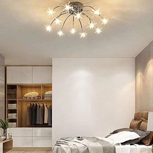 Nordic Art Stars Ceiling - G4 21 head Black and white light