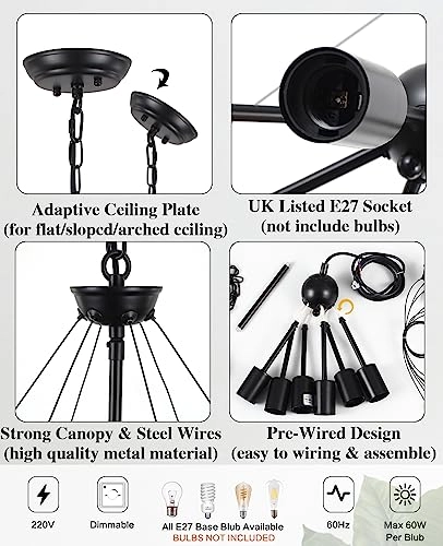 Wagon Wheel Chandeliers Ceiling Light - 60 cm to 210 cm