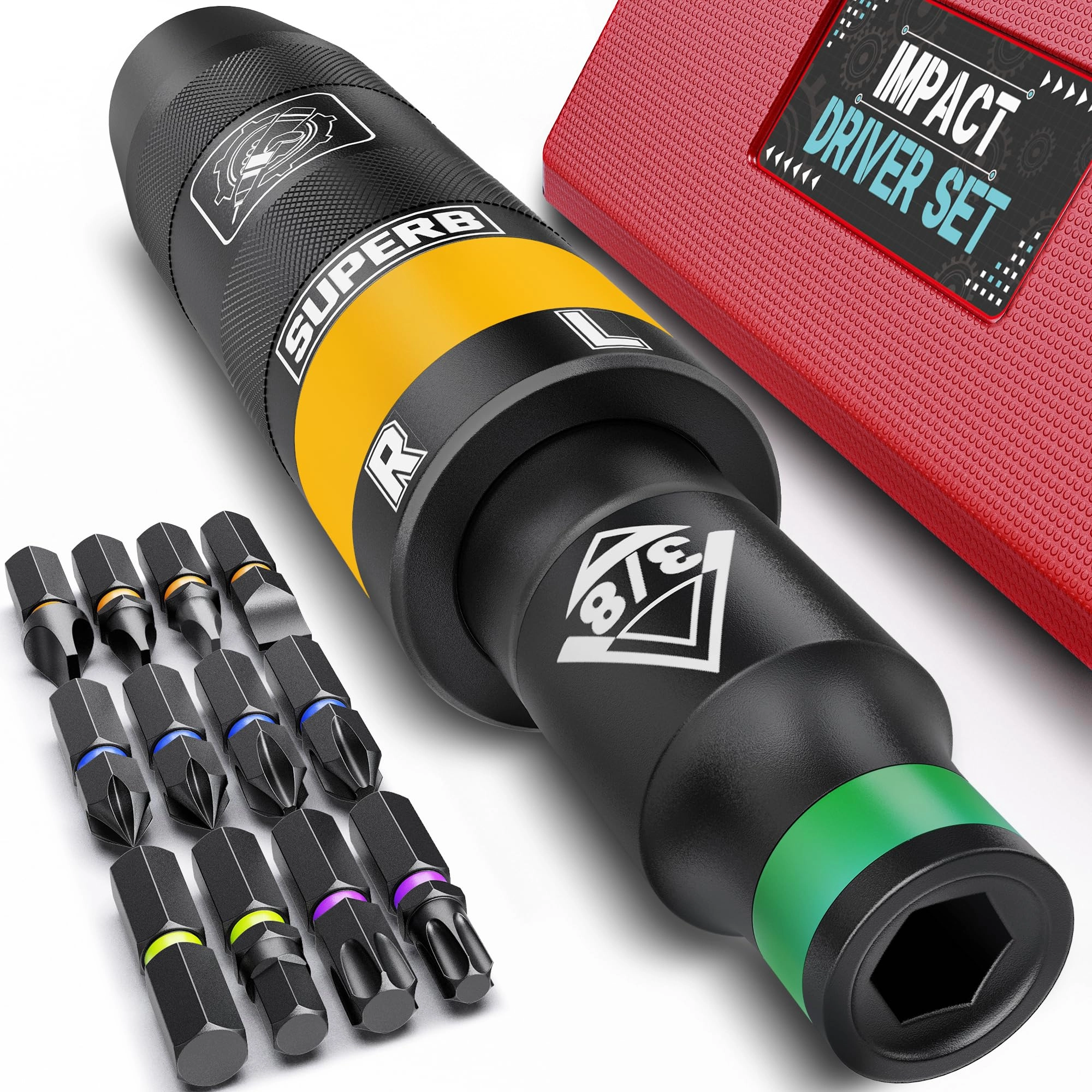 Aiourx UST395 Slotted and Phillips Screwdriver Set (13 Pcs)