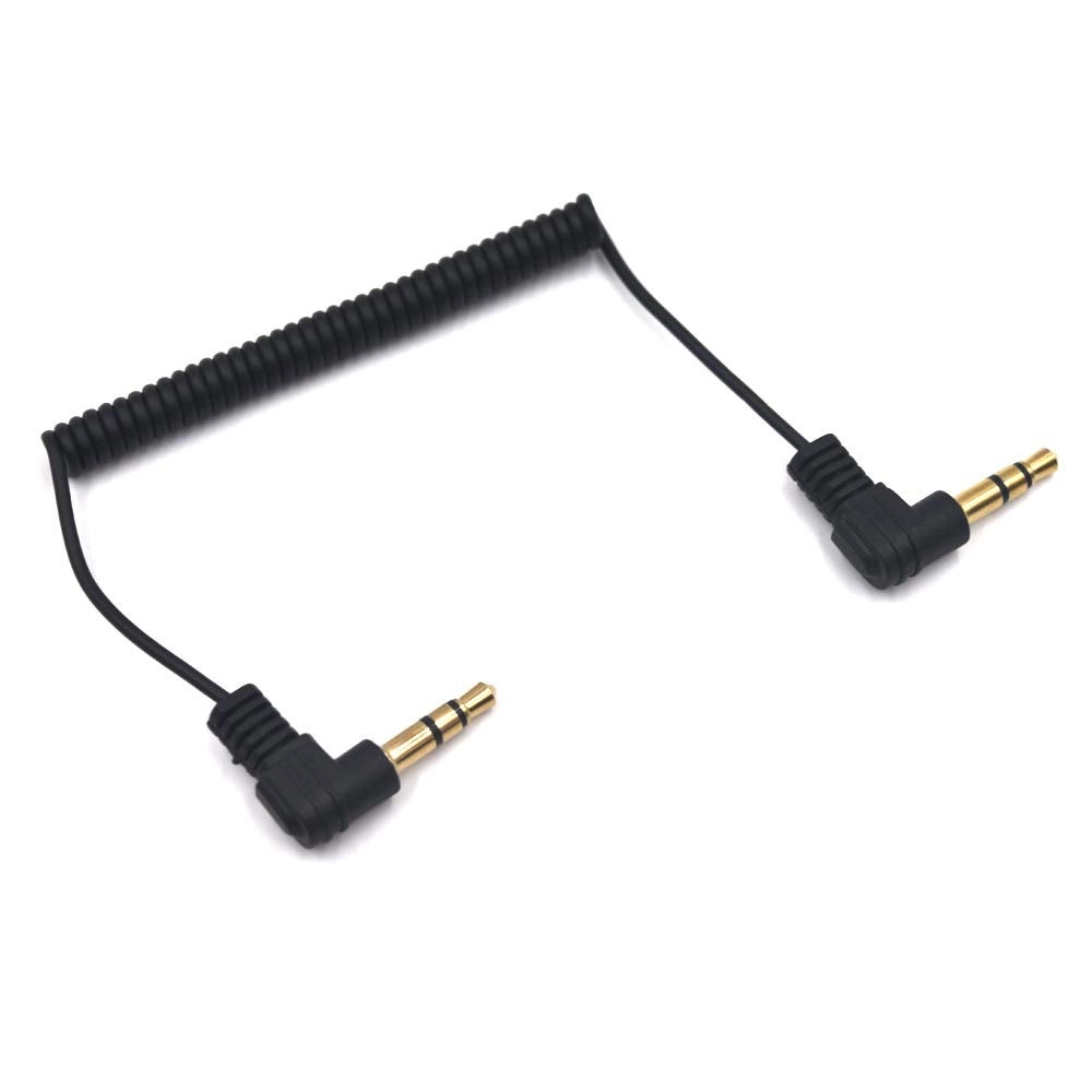 3.5mm TRS Audio Coiled Cable - 30cm Pack