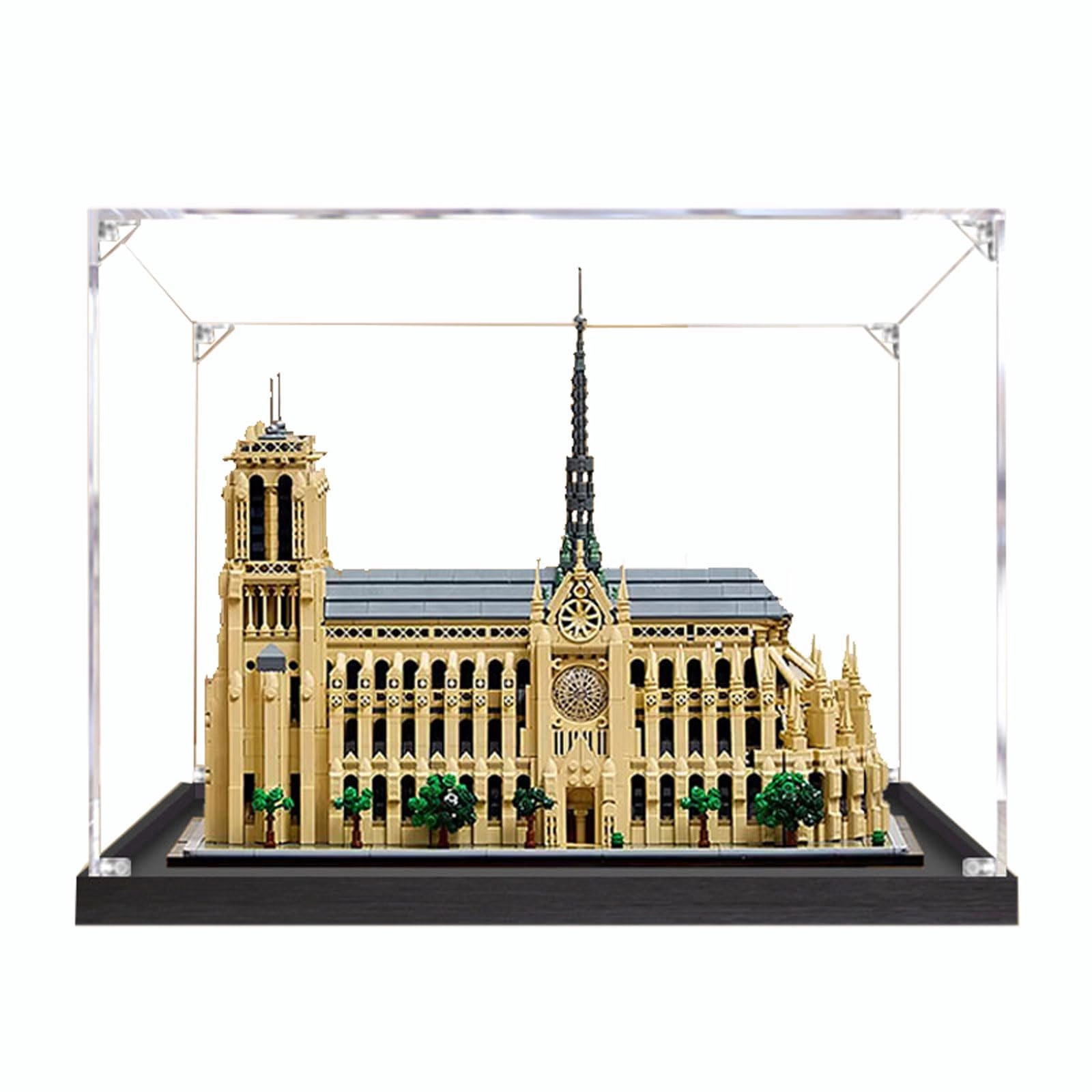 TIANQING Clear Acrylic Display Case - 45 x 25 x 35 cm 3MM for Set 21061