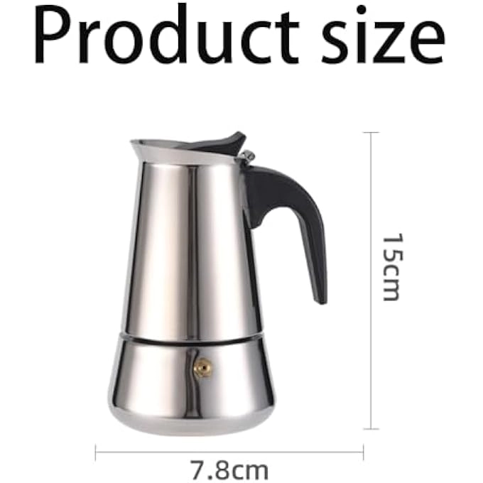 Moka Pot - 100Ml 2 Cup Induction Percolator