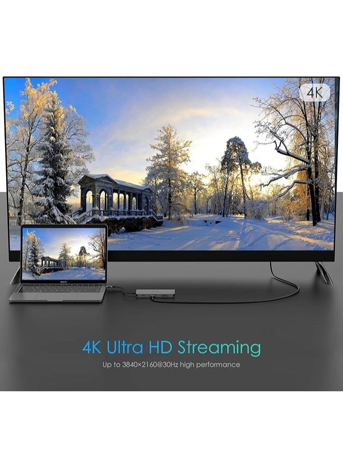 USB C Hub - 4K HDMI SD 3.0 Gigabit Ethernet