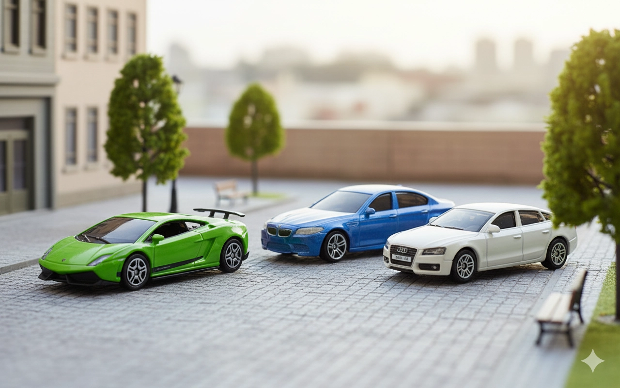 Audi A5 + BMW M5 + Lamborghini LP570-4 - 1:64 3pcs