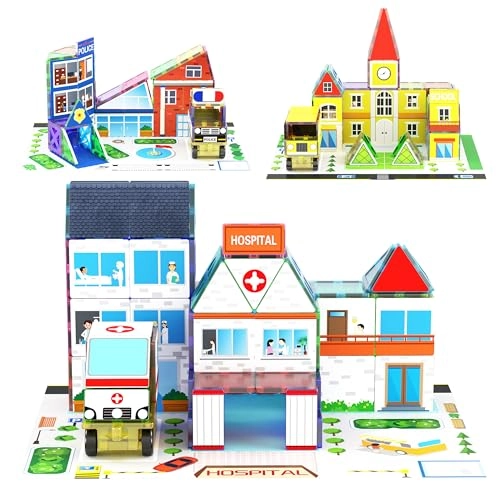 3-in-1 Theme Set - School Hospital Police Station 150 pcs