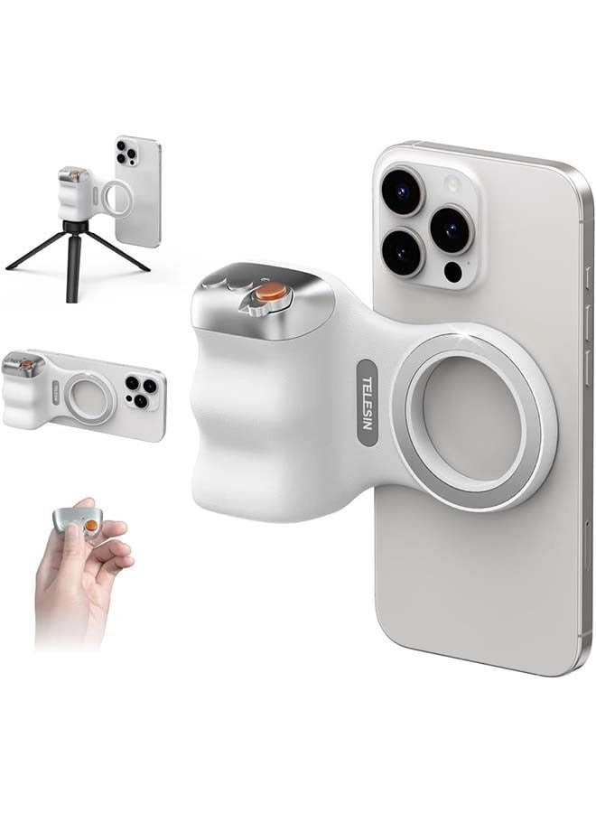 Magnetic Pro Shot Imaging Camera Grip - 3200mAh Battery Shutter Button for iPhone 12 and Later