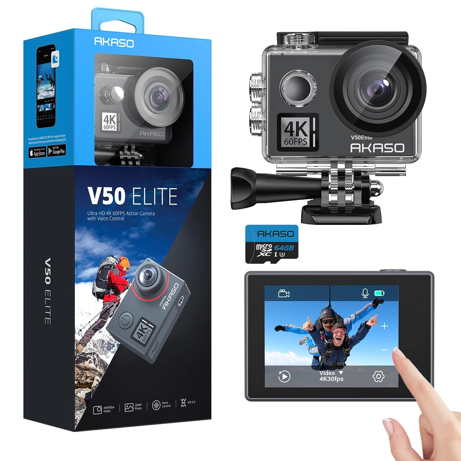 V50 Elite 4K60 With 64GB MicroSD Card