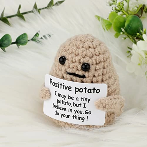 Mini Funny Knitted Potato - 7.5cm