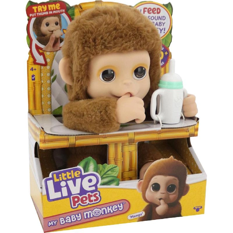 Moose Little Live Pets My Baby Monkey - 3 years+