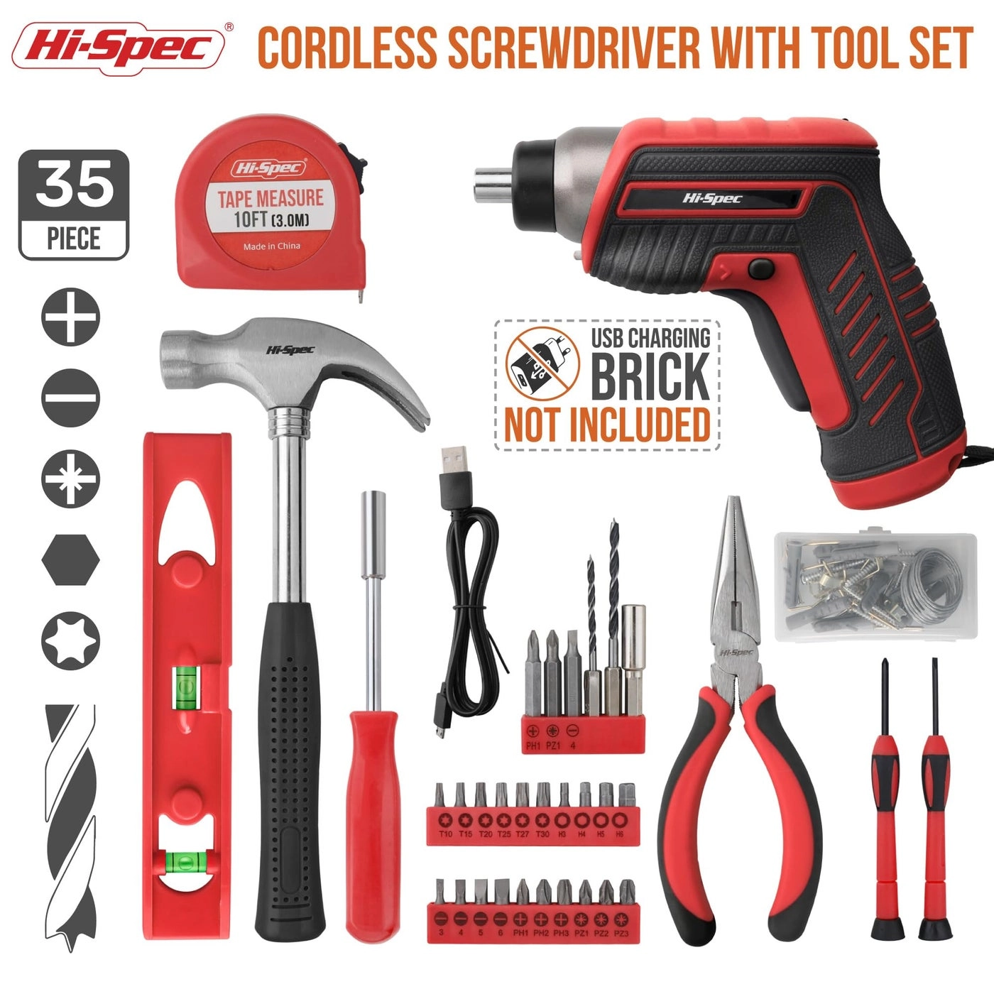 35pc Red Tool Kit
