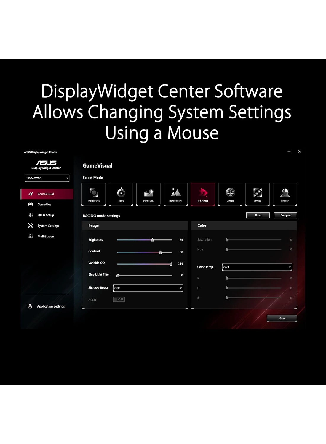 ROG Swift OLED - PG49WCD 49 inch 5120x1440 pixels