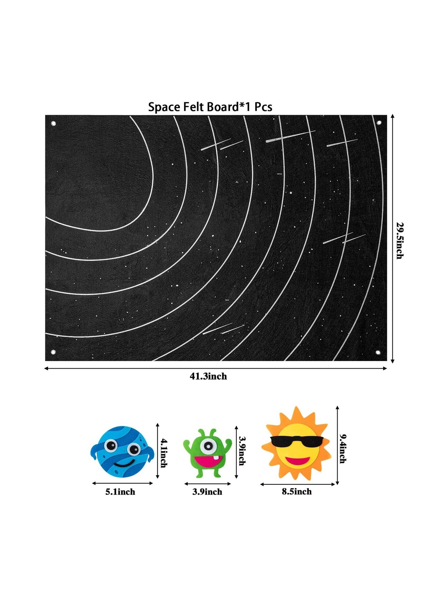 Outer Space Felt Story Board - 30 pieces