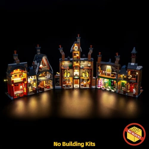 LED Light Set - Compatible with Lego 76457 Hogsmeade Village 2 light sources