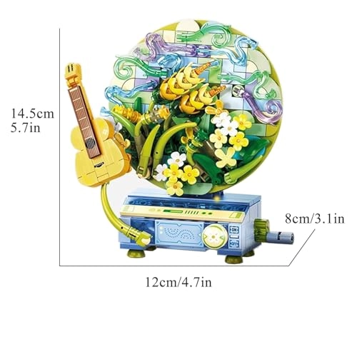 Flower Music Brick Building Se - Green Architecture Music Box