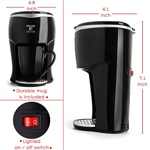Mini Drip Coffee Maker - 1 Cup Permanent Filter