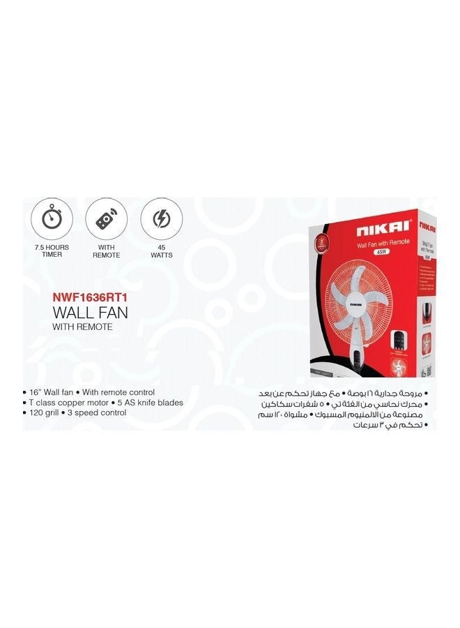 NWF1636RT1 - Wall 16 Inch