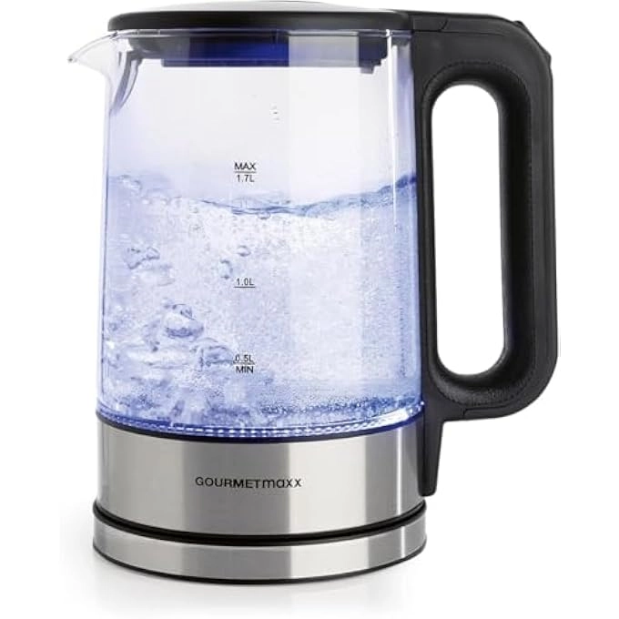 Gourmetmaxx Glass Timeless Design Electric Kettle