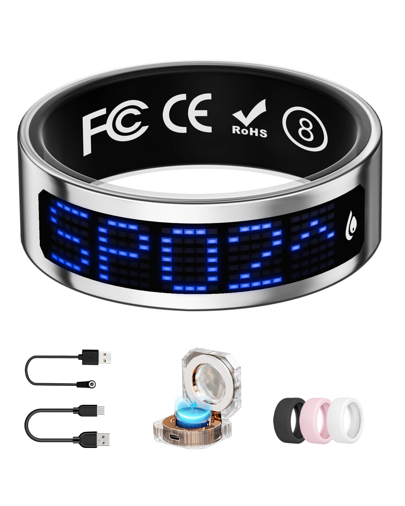 UniJethro Smart Ring - IP68 Heart Rate Sleep Monitor