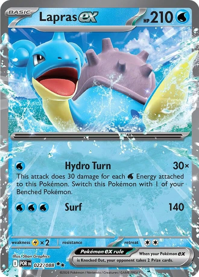 Pokémon Lapras ex 022/088