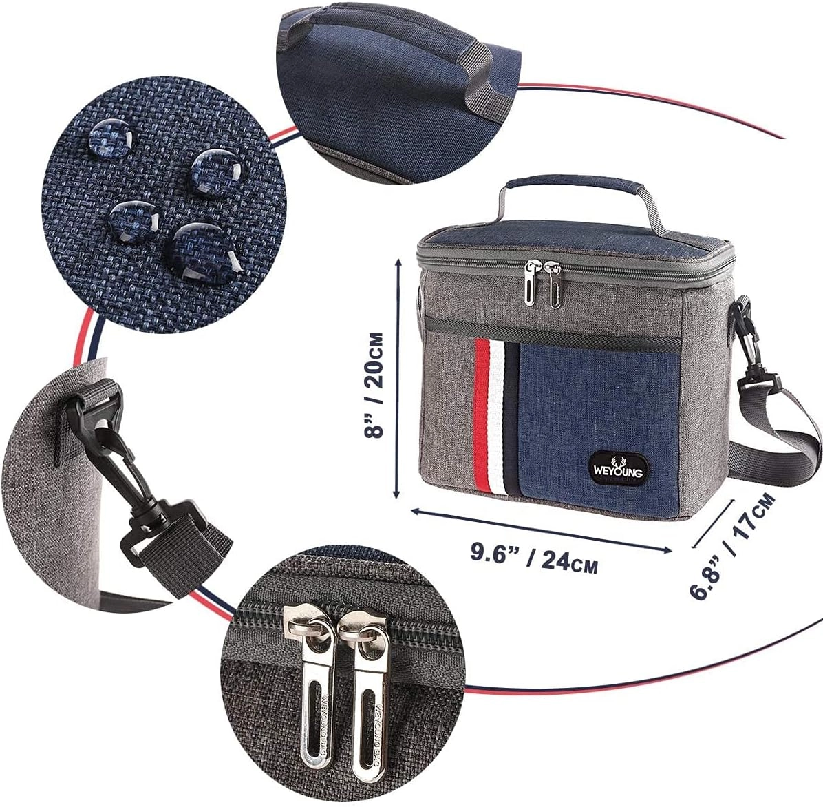 Insulated Lunch Bag - Leakproof Thermal