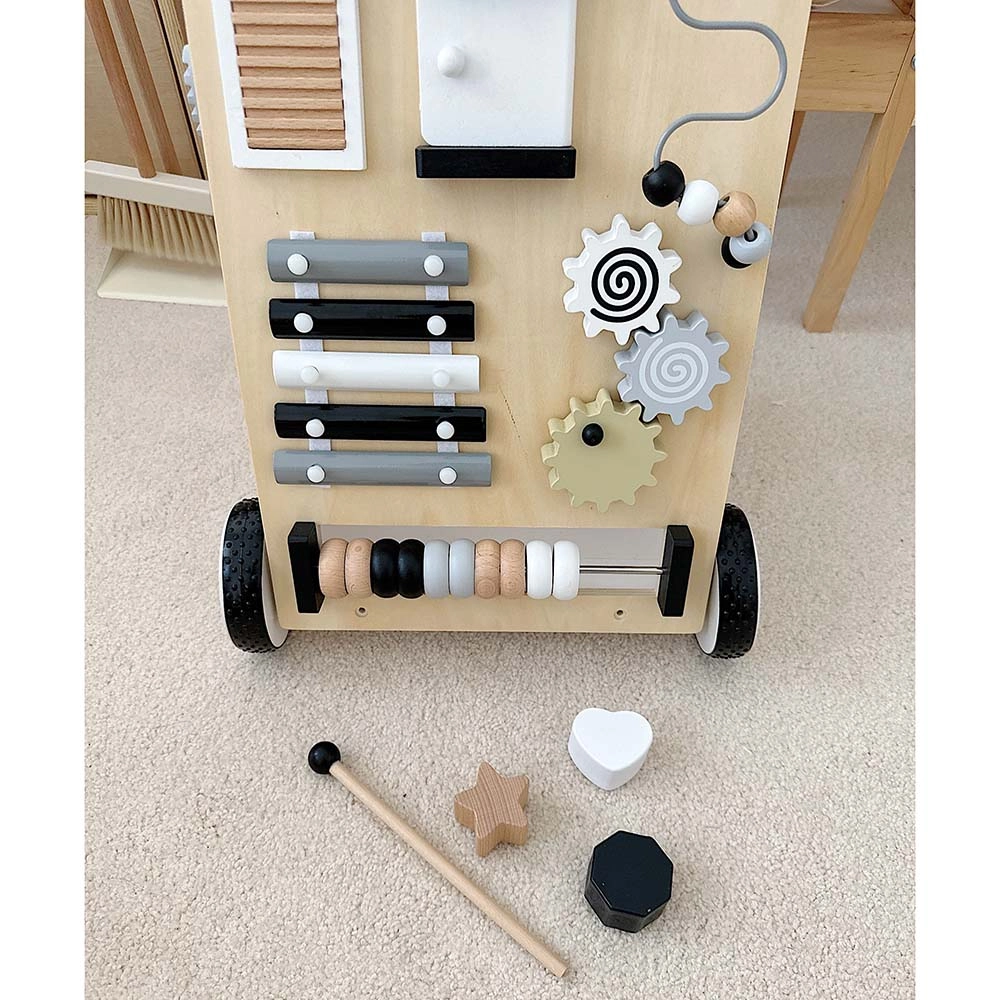 Enzo Wooden Baby Walker - 5-in-1 Activity Center