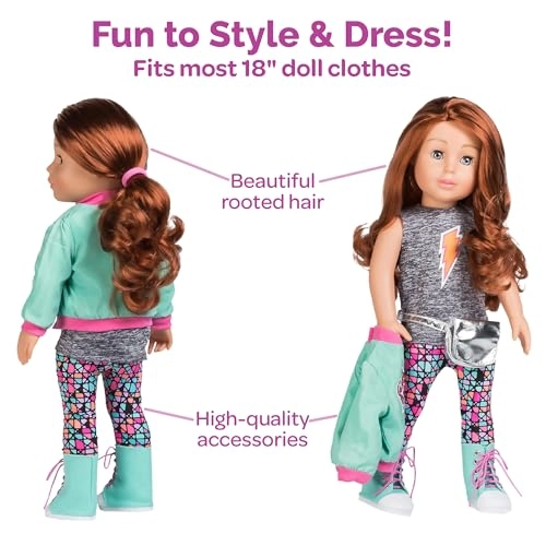 Sam Fashion Doll - 18” Poseable Limbs Rooted Hair