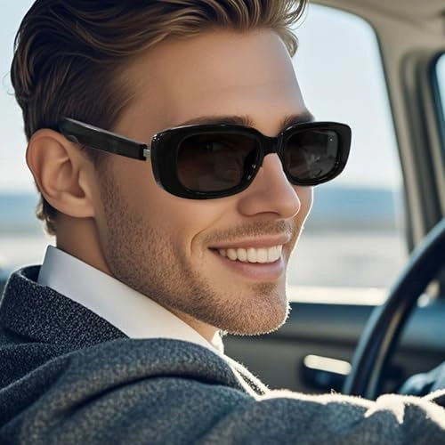 Touch Control Smart Sunglasses - Bluetooth V5.4 IP65 AI Noise Cancellation
