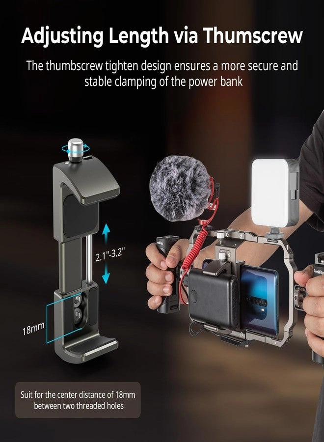 Power Bank Holder - Clamp Mount 2.1"-3.3" 0.6"-1"