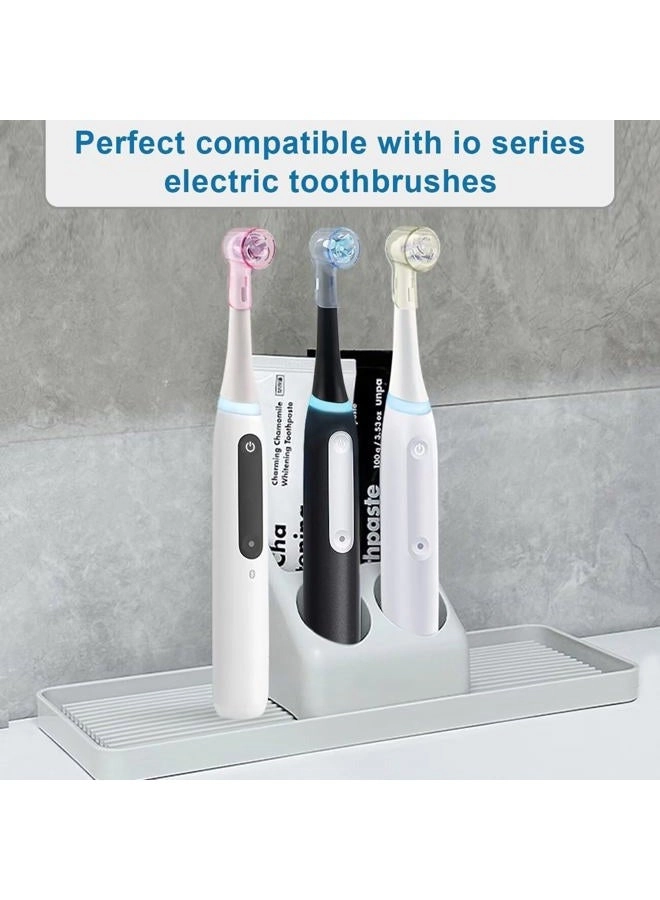 Toothbrush Head Cover - 6 Pack Compatible with Oral-B iO Series Purple