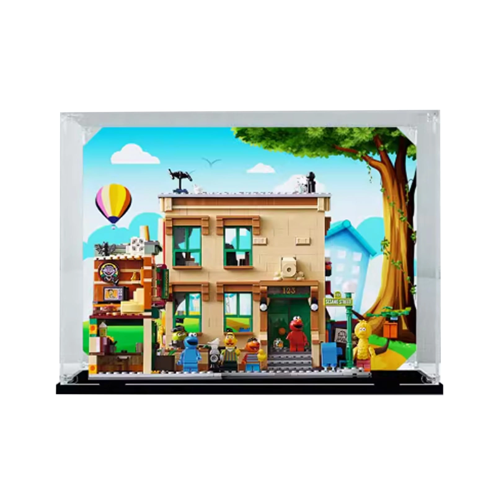 XDHVBES Acrylic Dustproof Display Case - 38x24x28 cm