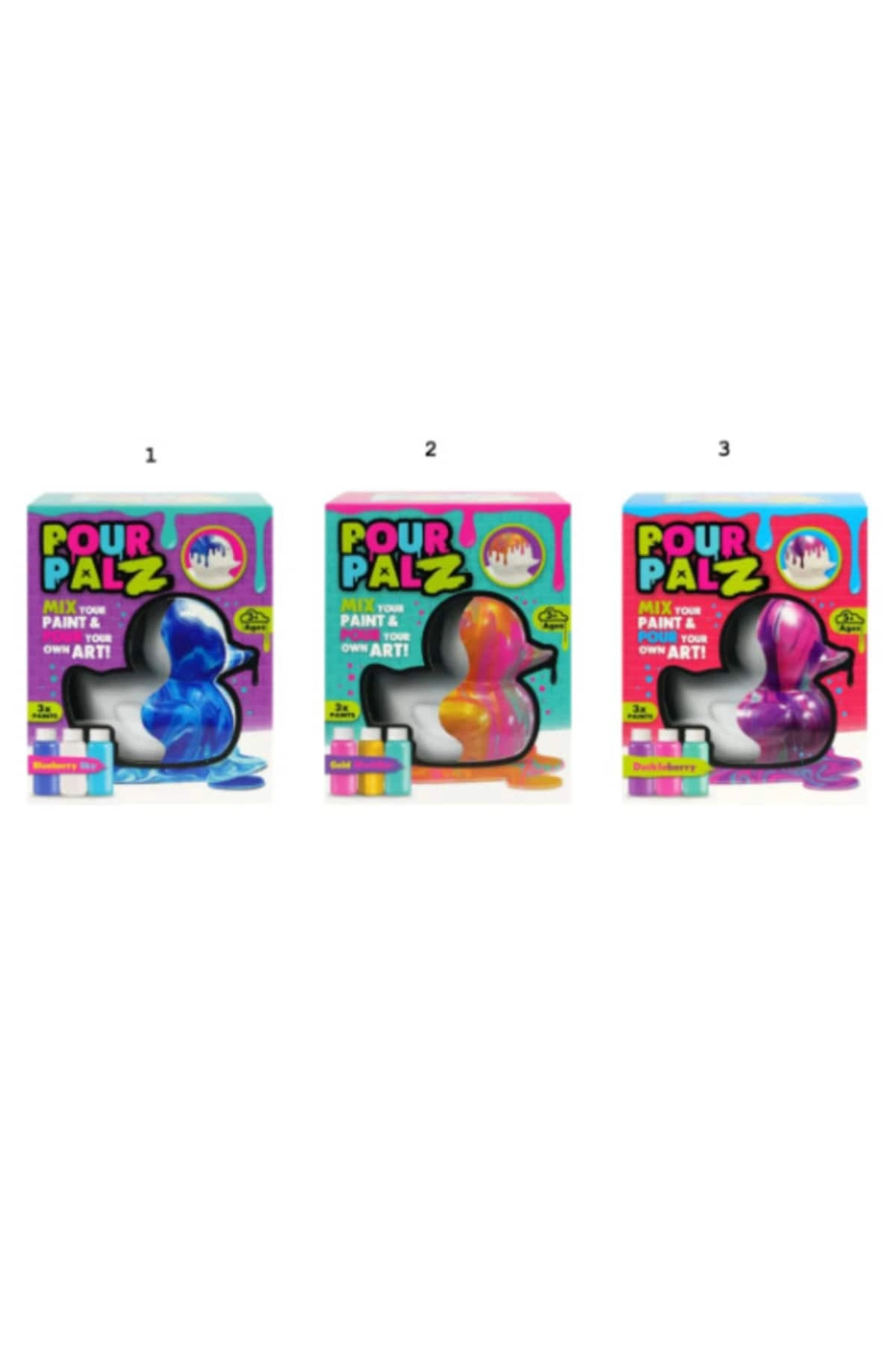 COLOR LAND CHILDRENS TOYS CENTER LLC Pour Palz Rubber Duck - Large 60ml