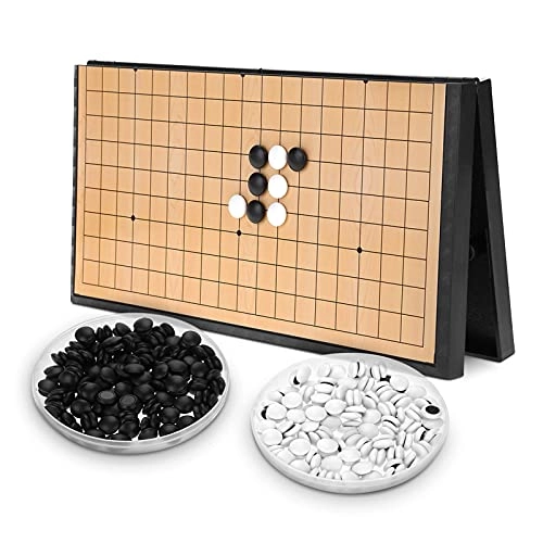 Go Game Set - Magnetic Folding 19x19 Board
